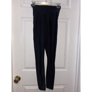 American apparel black shiny leggings size small